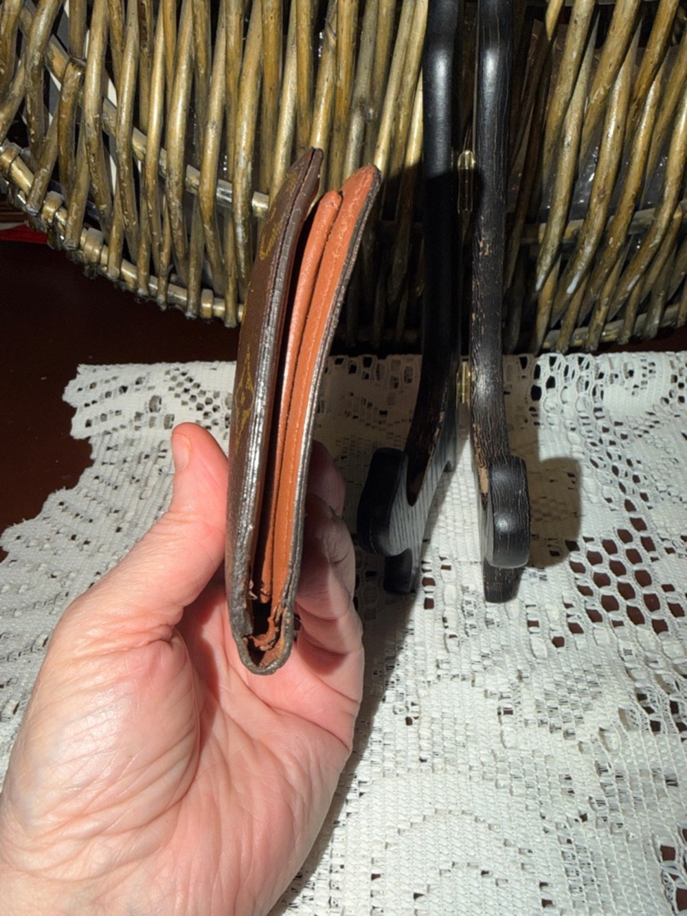Louis Vuitton Monogram Canvas Wallet - Brown with Tan Accents - Picture 4 of 11